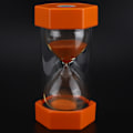 Miniatyrbild 8 av 8: Hexagonformad Sandtimer 30 Minuter Timer Klocka för Klassrum Hem Kontor Köksbruk Orange