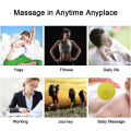 Miniatyrbillede 9 af 9: Sports-peanut-massagebold og rund massageboldsæt - meget velegnet til dybt muskelvæv, triggerpunkter og myofascial frigivelse, plantar fasciitis,