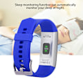 Miniatyrbild 1 av 5: Multifunktionell Smart Vattentät Armband Sport Sömn Hjärtfrekvens Påminnelse Klocka (Blå)