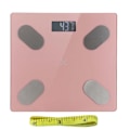 Miniatyrbild 2 av 6: Bluetooth Multifunktionell Elektronisk Vågskala BMI Hushålls Kroppshälsanalisator Fettmätningar Vikt Batteridriven Rosa