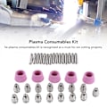 Miniatyrbilde 8 av 8: 35 stk Plasma Forbruksvarersett Messing Plasma Kutter Torch Forbruksvarersett for SG55 AG60