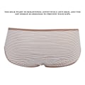 Miniatyrbilde 6 av 8: 3 stk Gravide Kvinner Lav Midje Underbukser Graviditet Undertøy Mage Løft Bomulls Truser Truser (Grå Grå Stripe Brun Stripe XL)