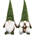Miniatyrbild 1 av 3: Svensk Tomte Plysch, Julpynt med Fylld Gnom med Justerbar Hattdesign för Prydnader i Bondgårdsstil