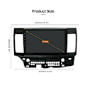 Pikkukuva 7 / 8: 10.1 tuuman auton radiostereo GPS 1+16GB MP5-soitin navigointijärjestelmä sopii Mitsubishi Lancer EX 20102015