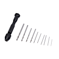 Miniatyrbillede 2 af 8: 11 stk. Pin Vise Bor Bits HSS Aluminium Legering Manuel Mini Twist Bor Bits til Valnød