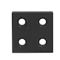 Miniatyrbillede 5 af 8: 5 stk. Aluminium Profil Endekappe Legering Metal Dækplade Lineær Bevægelige Dele 4040 Dobbelt Spor Sort