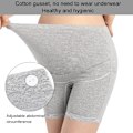 Miniatyrbild 5 av 8: Gravida Högmidje Säkerhetsbyxor Mjuka Elastiska Justerbara Boyshorts Underkläder Grå XXL