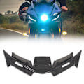 Miniatyrbillede 1 af 8: Motorcykel Forreste Fairing Winglet ABS Slidstærkt Aerodynamisk Fairing Wing Udskiftning til YZF R15 V4 2022 og Frem Carbon Fiber Stil