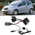 Pikkukuva 1 / 8: 40-nastainen auton stereon RD4 täysjohtosarja Bluetooth-mikrofonilla AUX IN -kaapeliadapteri Citroen C2 C3 C4 C6:lle