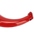 Miniatyrbild 5 av 8: Avgassdämpare Röd Avgassilencer Rör Halvmåneform 40mm Ersättning för 49cc 60cc 66cc 80cc 2-taktsmotor
