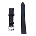 Miniatyrbilde 2 av 8: Remmebånd med spenne for klokke, unisex, erstatning, reservedeler, tilbehør, svart 16 mm / 0,63 tommer