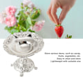 Miniatyrbild 8 av 8: Fruktfat i europeisk stil Metall Zinklegering Snacks Nötter Mat Serveringsställ Förvaringsställ Matbord Dekor S Silver