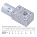 Miniatyrbilde 5 av 8: DC 24V Snekkegir Motor med Regulator Høy Dreiemoment Mini Turbin Reduserer for Robot Elektroniske Låser 24V100RPM