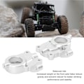 Miniatyrbild 8 av 8: RC Främre Axelvikter Set Koppar Aluminiumlegering Främre Portal Drivhus Styrknoge Motvikt för HOBBYPLUS 1/18 4WD CP18P RC Bilar Silver
