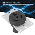 Miniatyrbild 7 av 8: Uttag för eluttag US-standard 3-håls 30A 125V 250V NEMA 10‑30R för hemmet
