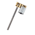 Pikkukuva 2 / 6: 1024GA20 DC 6V/12V Kierteinen Käännettävä N20 Vaihteisto Moottori M4 x 55mm Akseli (6V 100RPM)