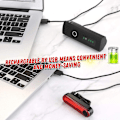 Miniatyrbild 5 av 8: Cykellampset, USB-laddningsbart cykellampset LED-cykel