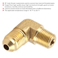 Miniatyrbillede 3 af 8: 4 AN til 1/8 NPT Fitting 90 Graders Messing Han-Gevinde Albue Slange Adapter Antikorrosion