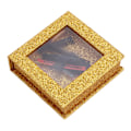 Miniatyrbild 1 av 2: 2 st Magnetiska Falska Fransar Förvaringsfodral Kvadratisk Falska Fransar Förvaringslåda Guld