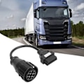 Miniatyrbild 8 av 8: OBD2-adapter 12-stifts MAN till 16-stifts lastbilsdiagnostisk förlängningskabel Ersättning för DELPHI