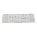 Miniatyrbillede 1 af 2: Negle Stemplingsplader Stenciler Mønster DIY Negletryk Stemplingsskabelon Manicure Værktøj 09-12