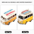 Miniatyrbillede 3 af 3: Retro Bus Miniature Model Figurine Ornament Antik Håndværk Gaver Børn Legetøj Hjemmeskrivebordsdekoration