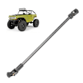 Miniatyrbild 1 av 8: RC Drivaxel Rostfritt Stål Center Transmissionsaxel 68mm till 229mm RC Bildel för SCX10 för Gen 7 1/10 RC Crawler Svart