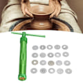 Miniatyrbild 1 av 8: Skapande Innovation: Fin Lerpress med Humaniserad Design för Ökad Komfort, Rostfria Ståldetaljer för Stabilitet, Enkel Rengöring