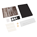 Miniatyrbild 2 av 2: DIY-kit för nagelsträngkonst med fiskstjärnmönster, 3D-ritning, spiklindning, linjemålning, heminredning
