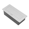 Miniatyrbilde 6 av 8: Skjult stikkontakt Messing PC Nedfelt Skrivebord Jorduttak for Kontor Fabrikk EU-plugg 250V