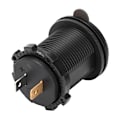 Miniatyrbilde 1 av 3: USB-porter Bil Lader Spenningsvisning Voltmeter Kjøretøy Strøm IP66 Vanntett 2.1AGrønn DC12-24V