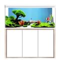 Pikkukuva 7 / 8: Akvaarion Taustakuva Paperi PVC Itseliimautuva 3D-efekti Kalatankki Koriste Poster 61x41cm