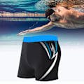 Miniatyrbilde 8 av 8: Menn Svømmeshorts Hurtigttørkende Elastisk Pustende Slim Fit Bånd i Livet Motetrykk Menn Svømmetøy for Svømming Himmelblå L (40-80kg / 88.2-176.4lb -)