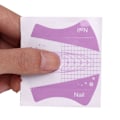 Miniatyrbillede 1 af 2: 100 stk. Neglekunst Tip Forlængelsesguide UV Gel Selvklæbende Sticker Manicure Værktøjer