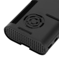 Miniatyrbilde 4 av 8: Kabinett ABS Varmeavledning Beskyttende Skall Kjøledeler for Raspberry Pi 4 Modell B Svart