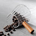 Miniatyrbild 3 av 4: Espresso Koppar 6OZ, Espresso Tillbehör, Expresso Shots Kopp, Espresso Shotglas med V-formad Mun, Ribbad Mjölkskummare, Glasmätare Style 1
