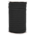 Miniatyrbild 2 av 2: 100 Yards Elastiskt Band Platt Flexibelt Rep Band Munn Muffle Kläder Tillbehör 10mm (Svart)