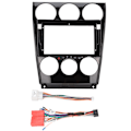 Miniatyrbillede 2 af 8: Navigationspanelramme GPS-omgivelse Instrumentbræt Trim Kit Udskiftning til Mazda 6 2004‑2016