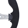 Miniatyrbilde 3 av 8: For M Performance V2 Flatbunn Nappa Suede Rattsving Hjulutskifting for F8X M2 M3 M4 (Rød 12-Klokka Ring)