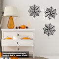 Miniatyrbillede 5 af 8: 20 stk. Halloween-pynt til vægdekoration, festartikler, filt-edderkoppespind-formet til husholdning