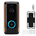 Miniatyrbillede 7 af 8: 1080P HD Wifi Videodørklokke PIR Telefonstyring Intercom Smart Dørklokke (Ingen Dingdong)
