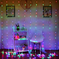 Miniatyrbillede 2 af 7: Gardin Led Kobbertråd Lys Udendørs Gardin Lys Led Vandtæt Kugle Lys Udendørs USB Led Lys Hvid Dekor Soveværelse Atmosfære Lys PVC