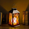 Miniatyrbild 2 av 7: Solarlampa, Vattentät LED Fladdrande Flamlös Ljuslykta För Utomhusträdgård, Högeffektiv Solpanel Säkerställer Långvarig Ljusstyrka