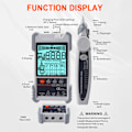 Miniatyrbillede 8 af 8: ET616 Netværkskabels Tester Multimeter Multifunktionel Linjefinder med LCD Skærm til Kabelsortering Netværksvedligeholdelse Sortering Telefonledning
