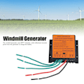 Miniatyrbilde 7 av 8: Vindladningsregulator 48V 600W MPPT Lavspenningslading IP67 Beskyttelse Trinn Opp Vindenergi Regulatorer 16A