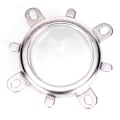Miniatyrbillede 1 af 2: 44mm Optisk Glaslinse 50mm Reflektorkollimator Kop Fast Beslag til 20-100W LED Lys (60° )