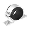 Miniatyrbillede 2 af 2: Aluminium Legering 50mm Bilbrændstofpumpe Monteringsbeslag Enkelt Filterklemme Vugge Sølv