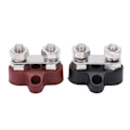 Miniatyrbillede 2 af 8: 2 stk. DC48V M8 Batteri Strømsfordelings Terminal Rød Sort 80A M8 Gevind Busbar Stud Forbindelsespost til Køretøjer