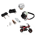 Pikkukuva 6 / 8: Sytytyskytkin Bensiinikansi Sarja Kypärälukko 2 Avainta Dax Skyteam 50cc 125cc Vaihto