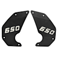 Miniatyrbillede 2 af 8: 2 stk. Motorcykel Side Cover Ramme Panel Plade Udskiftning til Kawasaki Vulcan S 650 2015‑2021 Sort